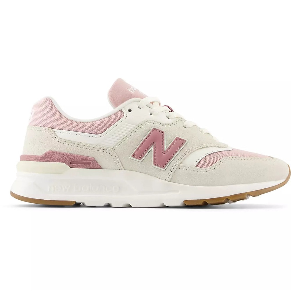 New Balance 997H Pink and Cream Women's Sneakers - Picture 6 of 11